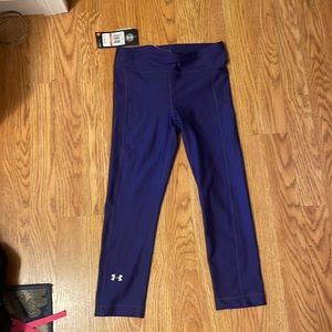 NWT Under Amour compression leggings XS Royal